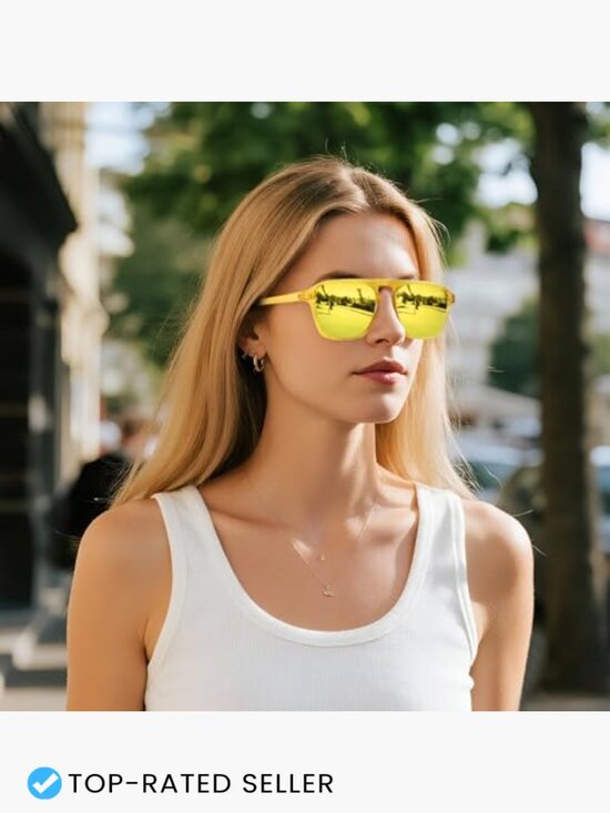 Polarized Retro Aviator Sunglasses Classic Driving Sports Square Frame main image 5